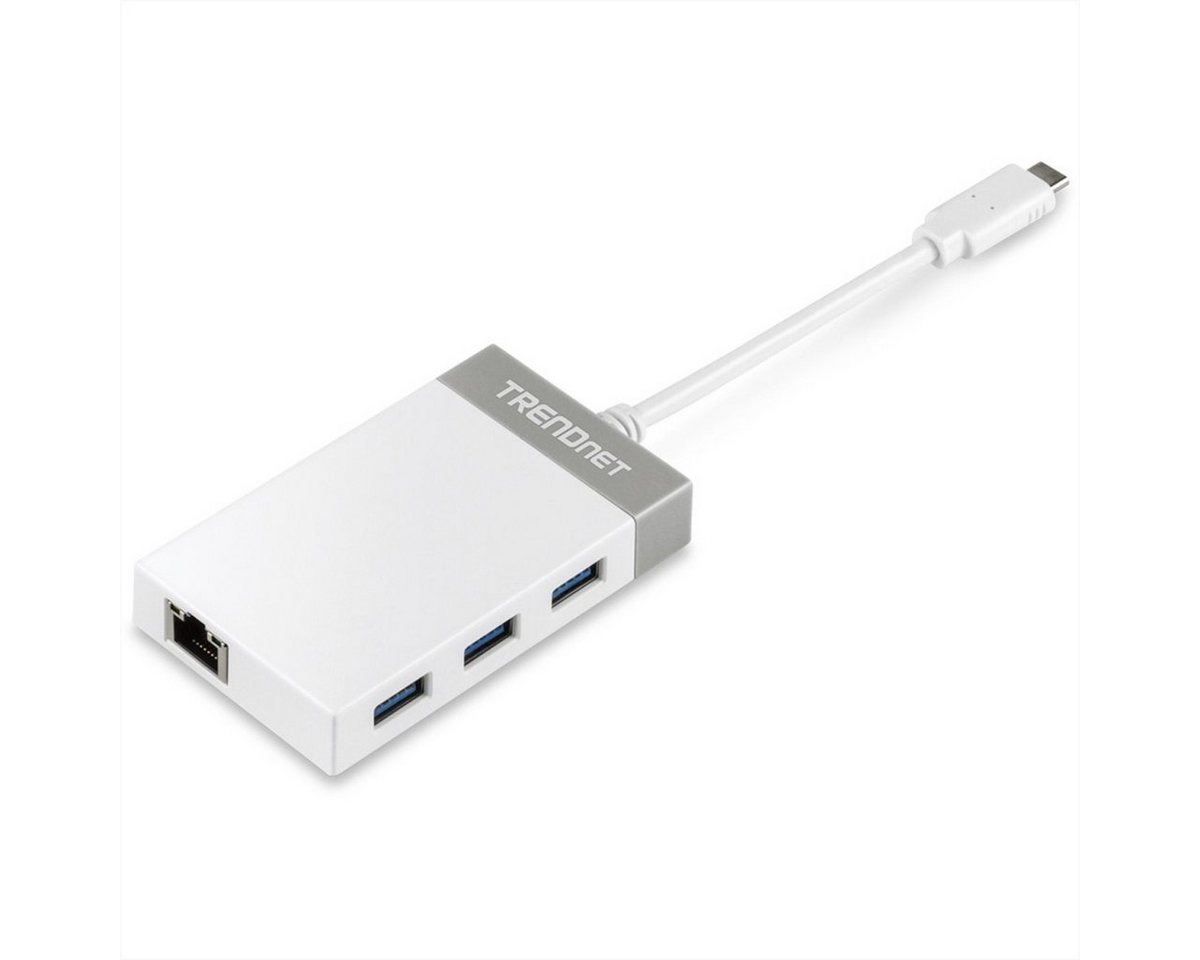 Trendnet TUC-ETGH3 USB-C to Gigabit Ethernet Adapter + USB Hub Computer-Adapter von Trendnet