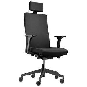 Trendoffice by Dauphin Bürostuhl to-strike comfort mit Nackenstütze , 9246 Stoff schwarz, Gestell schwarz Trendoffice by Dauphin Bürostuhl to-strike comfort mit Nackenstütze , 9246 Stoff schwarz, Gestell schwarz von Trendoffice by Dauphin
