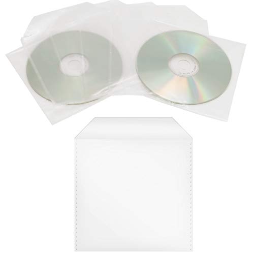 Trendsky 1000 x CD/DVD/Bluray Schutzhüllen, PP,Transparent Hüllen, Sleeves mit Lasche, Leerhülle, für CDs DVDs BD Rohlinge, Plastik Tasche mit Klappe, Folien Hülle, Single CD-Sleeve Box Trendsky 1000 x CD/DVD/Bluray Schutzhüllen, PP,Transparent Hüllen, Sleeves mit Lasche, Leerhülle, für CDs DVDs BD Rohlinge, Plastik Tasche mit Klappe, Folien Hülle, Single CD-Sleeve Box von Trendsky