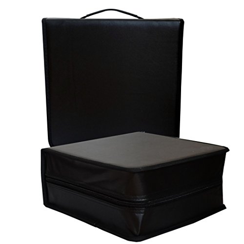 Trendsky 400er CD Tasche Mappe für 400 CDs/DVD/Bluray Discs Organizer Wallet Aufbewahrung Box Ordner von Trendsky