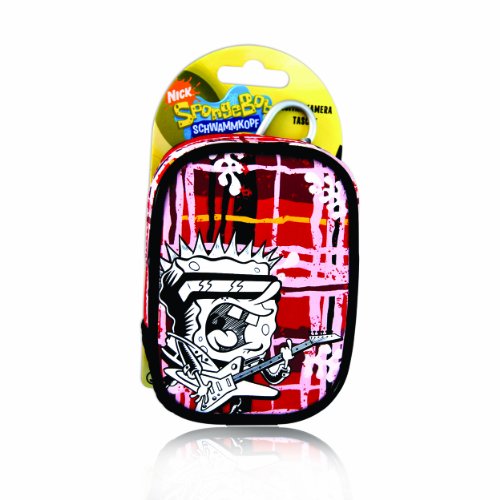J-Straps SpongeBob Angry Star Handytasche inkl. Karabinerhaken, Gürtelschlaufe und Reißverschlussfach von Trendwerk77 GmbH