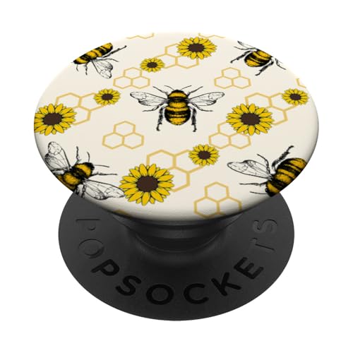 Trendy Apparel Bees & Sunflowers Pattern PopSockets Klebender PopGrip Trendy Apparel Bees & Sunflowers Pattern PopSockets Klebender PopGrip von Trendy Apparel