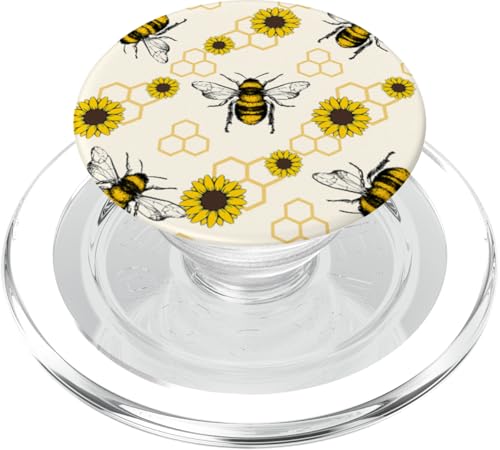 Trendy Apparel Bees & Sunflowers Pattern PopSockets PopGrip für MagSafe Trendy Apparel Bees & Sunflowers Pattern PopSockets PopGrip für MagSafe von Trendy Apparel