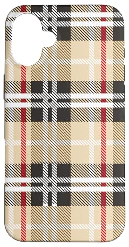 Trendy Apparel Cream Plaid Pattern Hülle für iPhone 16 Plus Trendy Apparel Cream Plaid Pattern Hülle für iPhone 16 Plus von Trendy Apparel