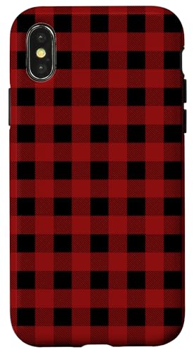Trendy Apparel Red And Black Plaid Squares Pattern Hülle für iPhone X/XS Trendy Apparel Red And Black Plaid Squares Pattern Hülle für iPhone X/XS von Trendy Apparel