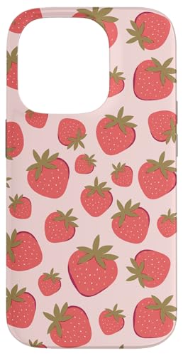 Trendy Apparel Retro Strawberries Pattern Hülle für iPhone 14 Pro von Trendy Apparel