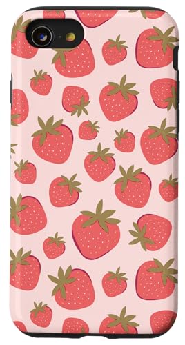 Trendy Apparel Retro Strawberries Pattern Hülle für iPhone SE (2020) / 7 / 8 von Trendy Apparel