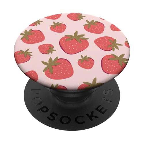 Trendy Apparel Retro Strawberries Pattern PopSockets Klebender PopGrip Trendy Apparel Retro Strawberries Pattern PopSockets Klebender PopGrip von Trendy Apparel