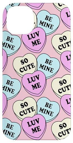 Trendy Apparel Valentine's Day Cute Candy Hearts Hülle für iPhone 14 Plus von Trendy Apparel