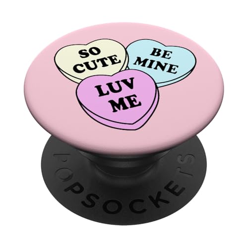 Trendy Apparel Valentine's Day Cute Candy Hearts PopSockets Klebender PopGrip Trendy Apparel Valentine's Day Cute Candy Hearts PopSockets Klebender PopGrip von Trendy Apparel