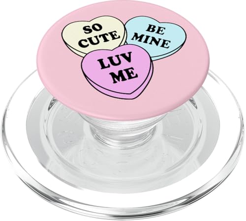 Trendy Apparel Valentine's Day Cute Candy Hearts PopSockets PopGrip für MagSafe Trendy Apparel Valentine's Day Cute Candy Hearts PopSockets PopGrip für MagSafe von Trendy Apparel