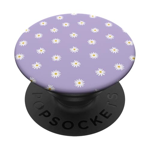 Trendy White Daisies Purple Field PopSockets Klebender PopGrip Trendy White Daisies Purple Field PopSockets Klebender PopGrip von Trendy Apparel