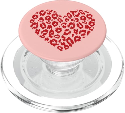 Valentine's Day Leopard Spots Themed Heart PopSockets PopGrip für MagSafe Valentine's Day Leopard Spots Themed Heart PopSockets PopGrip für MagSafe von Trendy Apparel