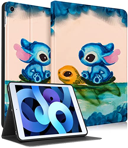 Trendy Fan Schutzhülle für iPad 9./8./7. 10.2 Zoll (25.9 cm), für Kinder, Mädchen, Teenager, Jungen, Frauen, niedliches Cartoon-Kawaii-Design, lustig für Apple iPad 9/8/7 2019 Gen, Turtl von Trendy Fan