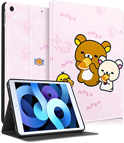 Trendy Fan Schutzhülle für iPad 9./8./7. 10.2 Zoll (25.9 cm), für Kinder, Mädchen, Teenager, Jungen, Frauen, niedliches Cartoon-Kawaii-Design, schlankes Design, lustig für Apple iPad 9/8/7, Rosa von Trendy Fan