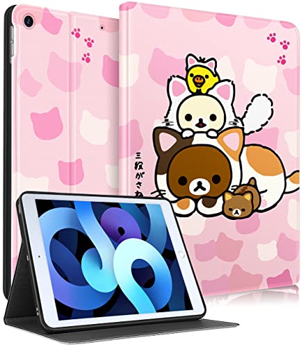 Trendy Fan Schutzhülle für iPad 9. / 8. / 7. Generation 25,9 cm (10,2 Zoll) für Kinder, Mädchen, Teenager, Jungen, Frauen, niedliches Cartoon-Kawaii-Design, schmaler Ständer, Folioschlaufe, modisch, von Trendy Fan