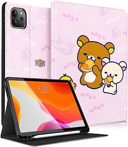 Trendy Fan Schutzhülle für iPad Air 5. Generation/Air 4. 10,9 Zoll/iPad Pro 27,9 cm (11 Zoll) für Mädchen, Kinder, Teenager, Jungen, Frauen, Folio-Stifthalter, niedlicher Cartoon-Kawaii-Hülle für von Trendy Fan