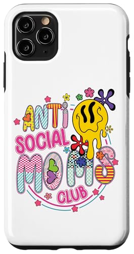 Anti-Social Moms Club Melting Happy Face Retro Groovy Mama Hülle für iPhone 11 Pro Max Anti-Social Moms Club Melting Happy Face Retro Groovy Mama Hülle für iPhone 11 Pro Max von Trendy Mom Life Funny Quote Stylish Apparel