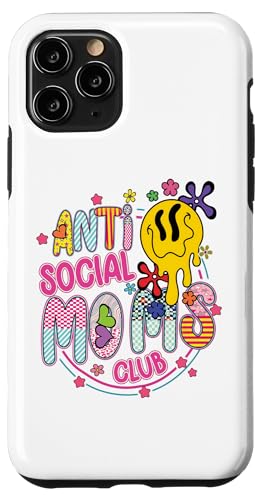 Anti-Social Moms Club Melting Happy Face Retro Groovy Mama Hülle für iPhone 11 Pro Anti-Social Moms Club Melting Happy Face Retro Groovy Mama Hülle für iPhone 11 Pro von Trendy Mom Life Funny Quote Stylish Apparel