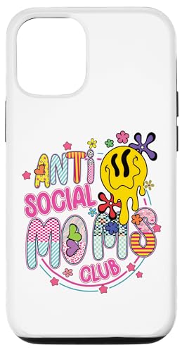 Anti-Social Moms Club Melting Happy Face Retro Groovy Mama Hülle für iPhone 12/12 Pro Anti-Social Moms Club Melting Happy Face Retro Groovy Mama Hülle für iPhone 12/12 Pro von Trendy Mom Life Funny Quote Stylish Apparel