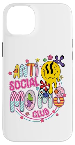 Anti-Social Moms Club Melting Happy Face Retro Groovy Mama Hülle für iPhone 14 Plus Anti-Social Moms Club Melting Happy Face Retro Groovy Mama Hülle für iPhone 14 Plus von Trendy Mom Life Funny Quote Stylish Apparel