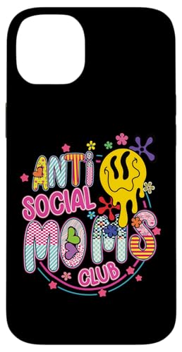 Anti-Social Moms Club Melting Happy Face Retro Groovy Mama Hülle für iPhone 14 Plus Anti-Social Moms Club Melting Happy Face Retro Groovy Mama Hülle für iPhone 14 Plus von Trendy Mom Life Funny Quote Stylish Apparel