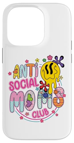 Anti-Social Moms Club Melting Happy Face Retro Groovy Mama Hülle für iPhone 14 Pro Anti-Social Moms Club Melting Happy Face Retro Groovy Mama Hülle für iPhone 14 Pro von Trendy Mom Life Funny Quote Stylish Apparel