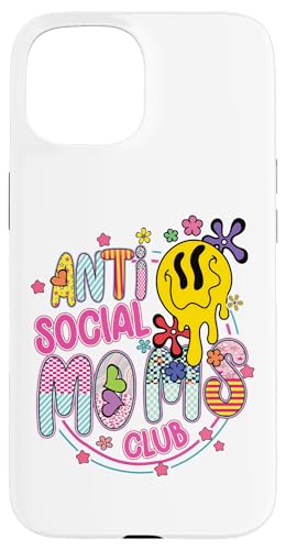 Anti-Social Moms Club Melting Happy Face Retro Groovy Mama Hülle für iPhone 15 Anti-Social Moms Club Melting Happy Face Retro Groovy Mama Hülle für iPhone 15 von Trendy Mom Life Funny Quote Stylish Apparel