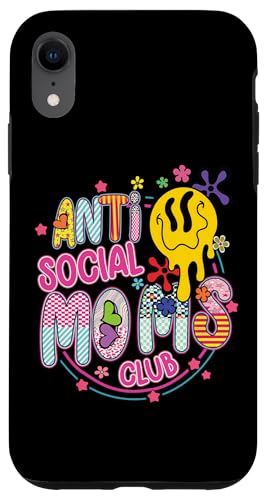 Anti-Social Moms Club Melting Happy Face Retro Groovy Mama Hülle für iPhone XR Anti-Social Moms Club Melting Happy Face Retro Groovy Mama Hülle für iPhone XR von Trendy Mom Life Funny Quote Stylish Apparel