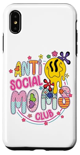Anti-Social Moms Club Melting Happy Face Retro Groovy Mama Hülle für iPhone XS Max Anti-Social Moms Club Melting Happy Face Retro Groovy Mama Hülle für iPhone XS Max von Trendy Mom Life Funny Quote Stylish Apparel