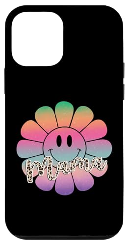 Buntes Happy Face Flower Tee Retro Leopard Mama Aesthetic Hülle für iPhone 12 mini Buntes Happy Face Flower Tee Retro Leopard Mama Aesthetic Hülle für iPhone 12 mini von Trendy Mom Life Funny Quote Stylish Apparel