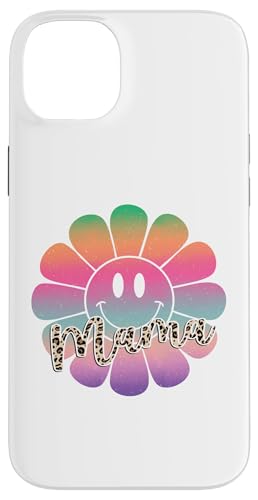 Buntes Happy Face Flower Tee Retro Leopard Mama Aesthetic Hülle für iPhone 14 Plus Buntes Happy Face Flower Tee Retro Leopard Mama Aesthetic Hülle für iPhone 14 Plus von Trendy Mom Life Funny Quote Stylish Apparel
