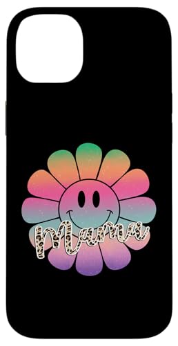 Buntes Happy Face Flower Tee Retro Leopard Mama Aesthetic Hülle für iPhone 14 Plus Buntes Happy Face Flower Tee Retro Leopard Mama Aesthetic Hülle für iPhone 14 Plus von Trendy Mom Life Funny Quote Stylish Apparel