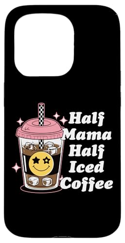 Half Mama Half Iced Coffee Nette Happy Face Lustige Retro-Mama Hülle für iPhone 15 Pro Half Mama Half Iced Coffee Nette Happy Face Lustige Retro-Mama Hülle für iPhone 15 Pro von Trendy Mom Life Funny Quote Stylish Apparel