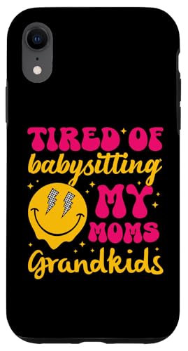 Happy Face im Retro-Look „Ich bin es leid, auf die Enkelkinder meiner Mutter aufzupassen“ Hülle für iPhone XR Happy Face im Retro-Look „Ich bin es leid, auf die Enkelkinder meiner Mutter aufzupassen“ Hülle für iPhone XR von Trendy Mom Life Funny Quote Stylish Apparel
