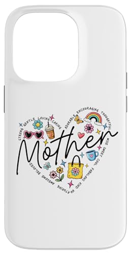 Herz Mutter Shirt Kaffee Regenbogen Blumen Muttertag Mama Hülle für iPhone 14 Pro Herz Mutter Shirt Kaffee Regenbogen Blumen Muttertag Mama Hülle für iPhone 14 Pro von Trendy Mom Life Funny Quote Stylish Apparel