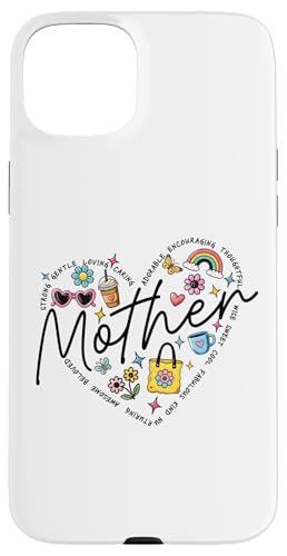 Herz Mutter Shirt Kaffee Regenbogen Blumen Muttertag Mama Hülle für iPhone 15 Plus Herz Mutter Shirt Kaffee Regenbogen Blumen Muttertag Mama Hülle für iPhone 15 Plus von Trendy Mom Life Funny Quote Stylish Apparel