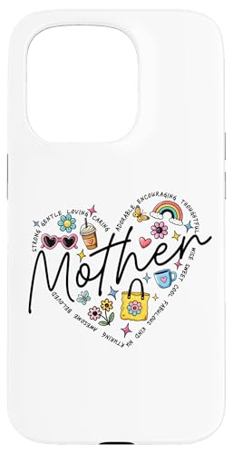 Herz Mutter Shirt Kaffee Regenbogen Blumen Muttertag Mama Hülle für iPhone 15 Pro Herz Mutter Shirt Kaffee Regenbogen Blumen Muttertag Mama Hülle für iPhone 15 Pro von Trendy Mom Life Funny Quote Stylish Apparel