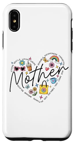 Herz Mutter Shirt Kaffee Regenbogen Blumen Muttertag Mama Hülle für iPhone XS Max von Trendy Mom Life Funny Quote Stylish Apparel