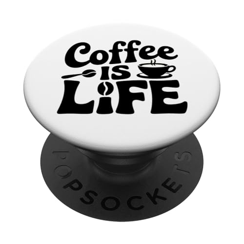 Cool Coffee Is Life Fun Kaffeetrinker Java Lovers Novelty PopSockets Klebender PopGrip Cool Coffee Is Life Fun Kaffeetrinker Java Lovers Novelty PopSockets Klebender PopGrip von Trendy Tamale