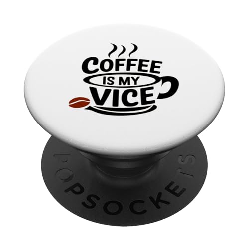 Cool Coffee Is My Vice Coffee Trinker, Neuheit für Java-Liebhaber PopSockets Klebender PopGrip Cool Coffee Is My Vice Coffee Trinker, Neuheit für Java-Liebhaber PopSockets Klebender PopGrip von Trendy Tamale