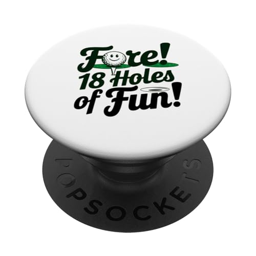 Cool Fore 18-Loch-Spiel für Golfliebhaber, Neuheit für Links-Spieler PopSockets Klebender PopGrip von Trendy Tamale