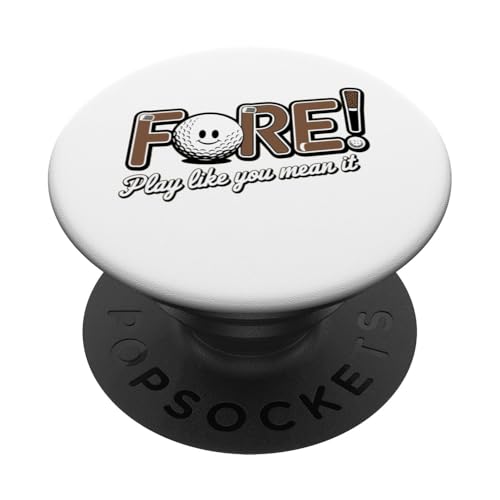 Cool Golf Fore Lustiger neuer Golfer-Liebhaber Links Spieler Neuheit PopSockets Klebender PopGrip von Trendy Tamale