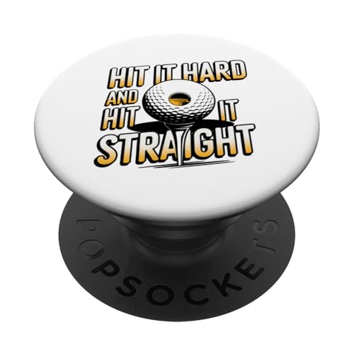 Cool Golf Hit It Straight Golfer Lover Links Player Neuheit PopSockets Klebender PopGrip Cool Golf Hit It Straight Golfer Lover Links Player Neuheit PopSockets Klebender PopGrip von Trendy Tamale