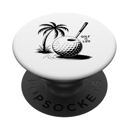 Cool Golf Is Life New Fun Golfer Lover Links Player Neuheit PopSockets Klebender PopGrip von Trendy Tamale
