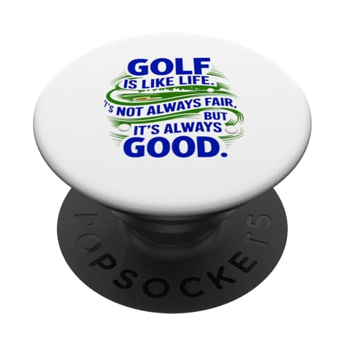 Cool Golf Is Like Life Neue Golfer-Liebhaber-Links-Spieler-Neuheit PopSockets Klebender PopGrip von Trendy Tamale