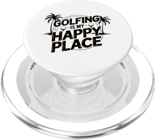 Cool Golfing Is My Happy Place Golf Lover New Player Neuheit PopSockets PopGrip für MagSafe von Trendy Tamale