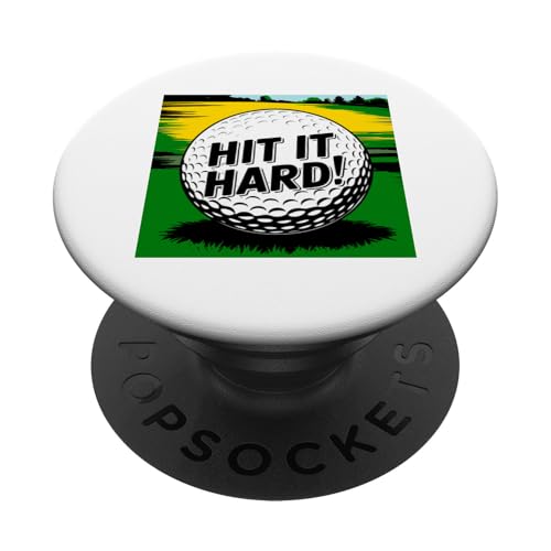 Coole Golffahrer-Spaß, neuer Golfer-Liebhaber, Links-Spieler-Neuheit PopSockets Klebender PopGrip von Trendy Tamale