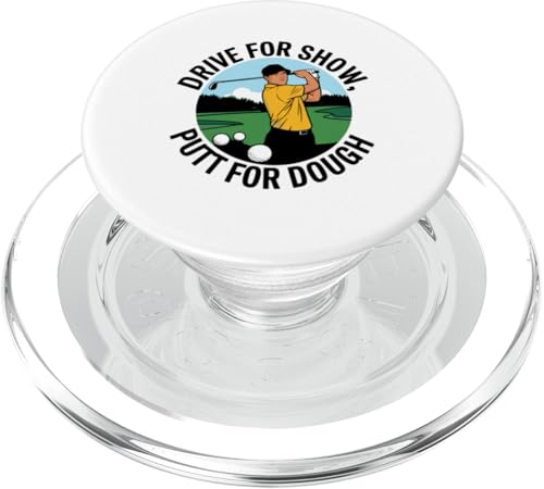Cooler Golf-Putt für Teig, Spaß für Golfer-Links, Spieler-Neuheit PopSockets PopGrip für MagSafe von Trendy Tamale
