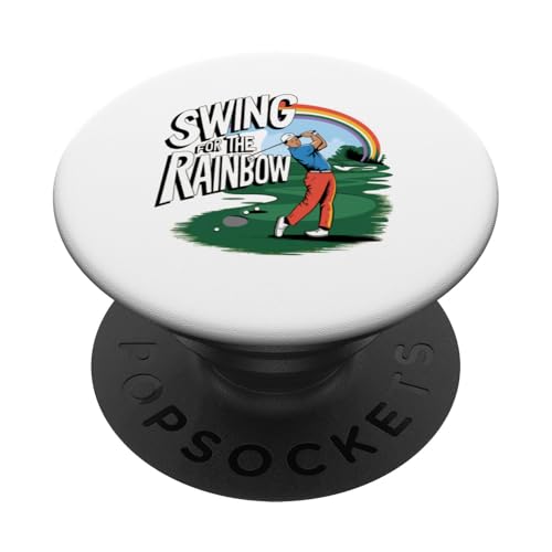 Cooler Golfschwung für den Regenbogen-Golfer-Links-Spieler PopSockets Klebender PopGrip Cooler Golfschwung für den Regenbogen-Golfer-Links-Spieler PopSockets Klebender PopGrip von Trendy Tamale